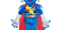 <strong>LOL Elmo ($39.99)  & Flying Super Grover ($32)</strong><br />  These two novelty dolls may not do that much, but they do it with such magic and good humor that you have to smile.  Tickle Elmo and he just cracks up, laughing and shaking.  It is like watching cats on YouTube.  So adorable, so soft, must keep watching.  Flying Super Grover (shown above), debuts in a kind of superhero get-up - if you can imagine a superhero with a red cape, blue tights, red nose and a Romanesque bronze helmet.  His gimmick is that when you pretend to make him fly he knows (most of the time) if he is going up, up, up or down, down, down, and tells you.  He jokes, makes sound affects and is a fun play companion.