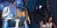 Sometimes you don't have to choose between booth babes and giant action figures!